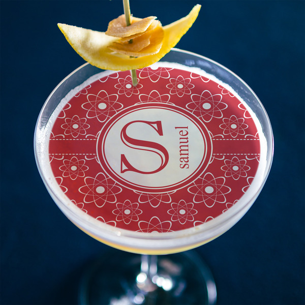 Atomic Orbit Printed Drink Topper - XLarge - In Context