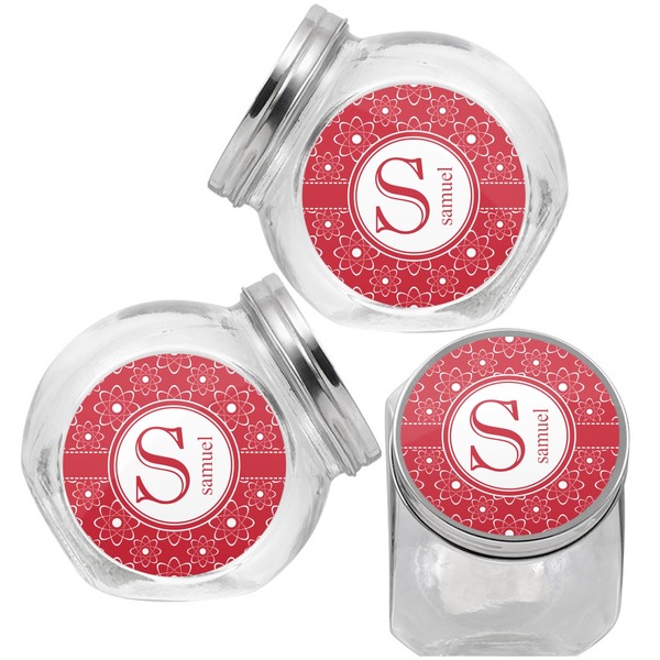 Atomic Orbit Puppy Treat Jar - Top Left Right