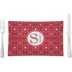 Atomic Orbit Rectangular Glass Lunch / Dinner Plate - Single or Set (Personalized)