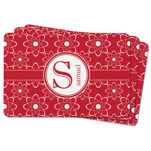 Atomic Orbit Rectangular Fridge Magnet - THREE