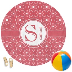 Atomic Orbit Round Beach Towel (Personalized)