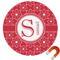 Atomic Orbit Round Car Magnet - 10" (Personalized)