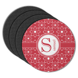 Atomic Orbit Round Rubber Backed Coasters - Set of 4 (Personalized)