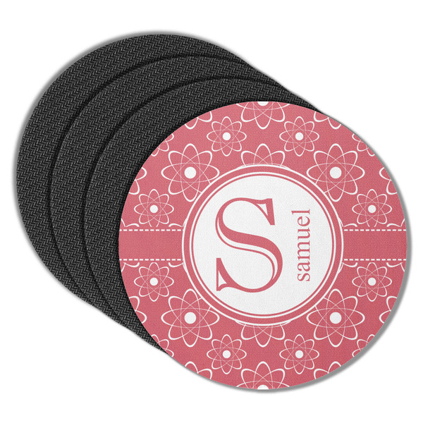 Custom Atomic Orbit Round Rubber Backed Coasters - Set of 4 (Personalized)
