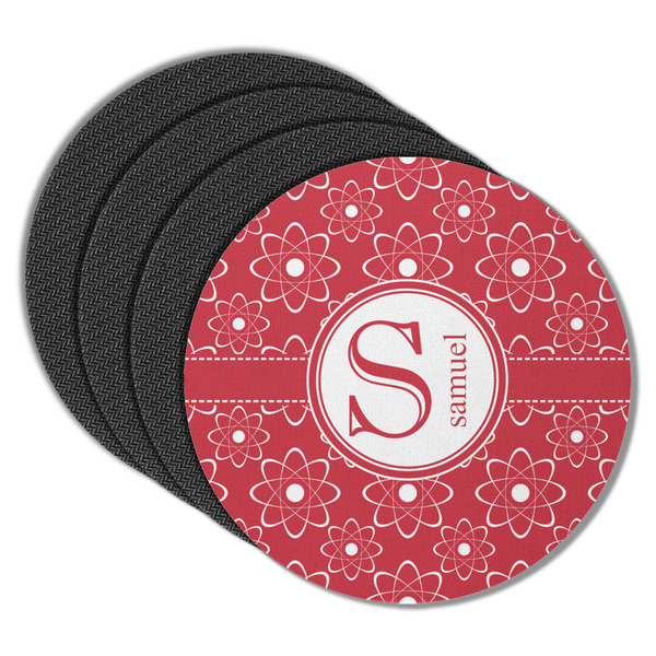 Atomic Orbit Round Coaster Rubber Back - Main