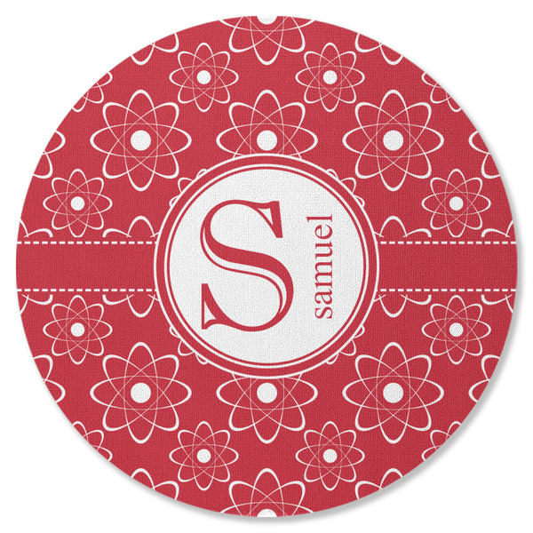 Custom Atomic Orbit Round Rubber Backed Coaster (Personalized)