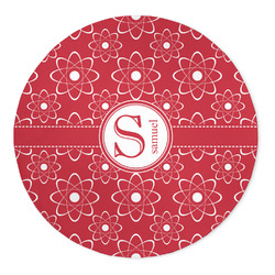 Atomic Orbit 5' Round Indoor Area Rug (Personalized)