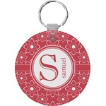 Atomic Orbit Round Plastic Keychain (Personalized)