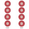 Atomic Orbit Round Linen Placemats - APPROVAL Set of 4 (double sided)