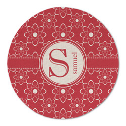 Atomic Orbit Round Linen Placemat - Single Sided (Personalized)