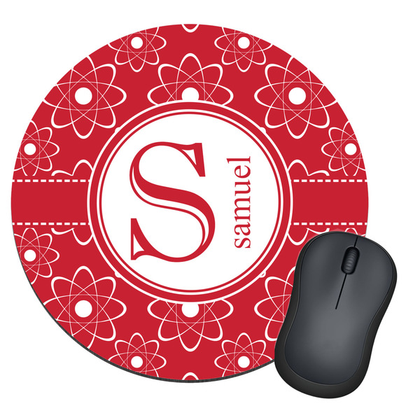 Custom Atomic Orbit Round Mouse Pad (Personalized)