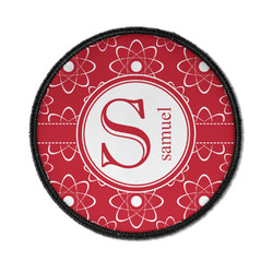 Atomic Orbit Iron On Round Patch w/ Name and Initial