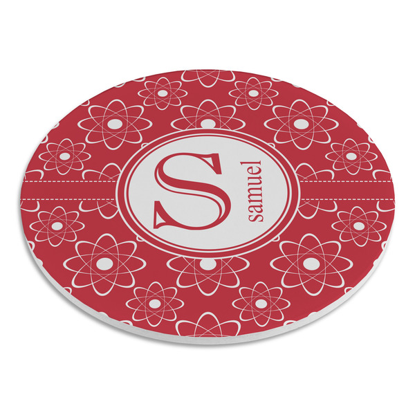 Atomic Orbit Round Stone Trivet - Angle View