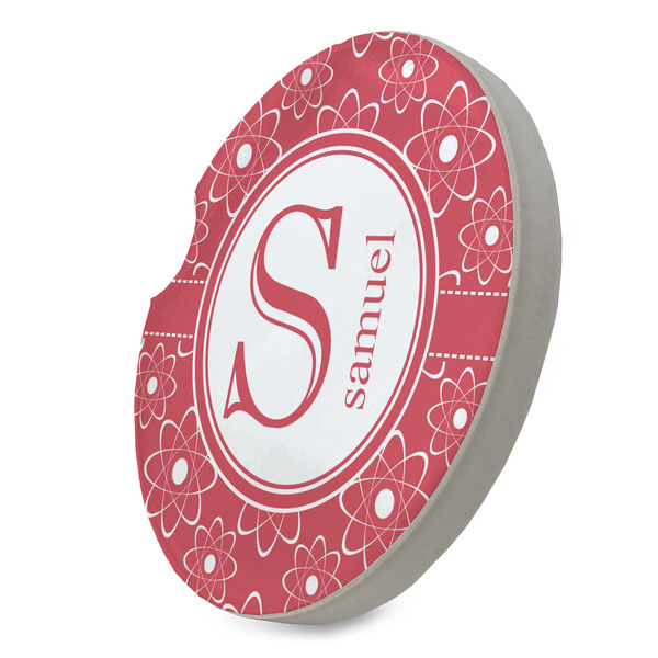 Atomic Orbit Sandstone Car Coaster - STANDING ANGLE