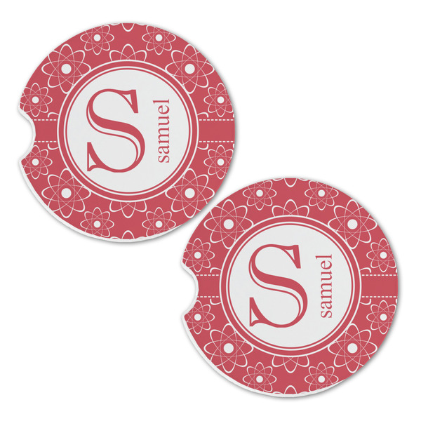 Atomic Orbit Sandstone Car Coasters - Set of 2