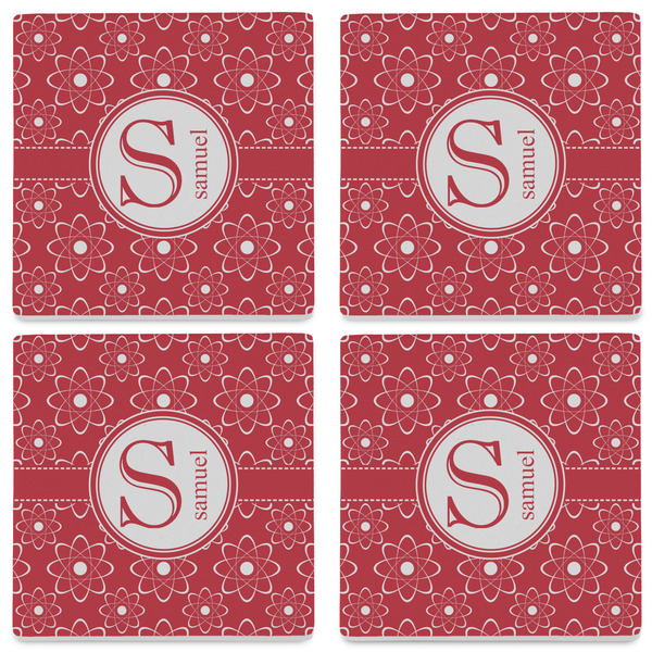 Atomic Orbit Set of 4 Sandstone Coasters - See All 4 View