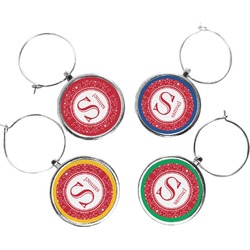 Atomic Orbit Wine Charms (Set of 4) (Personalized)