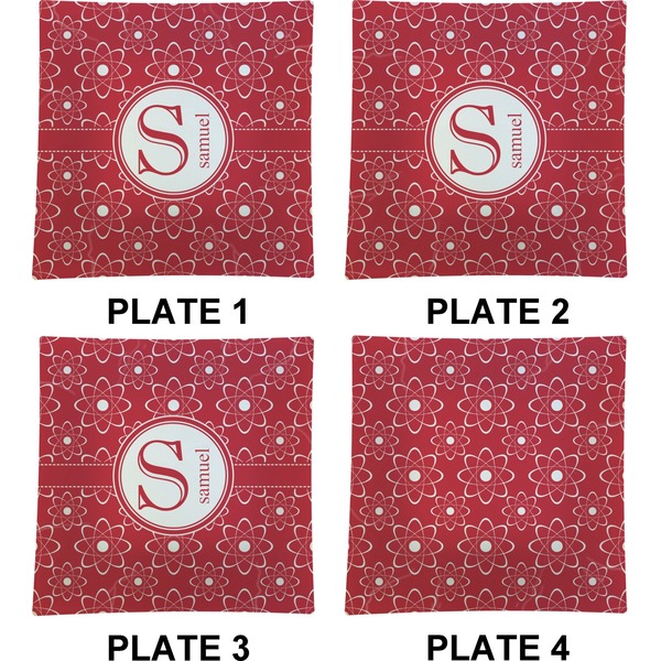 Atomic Orbit Set of Square Dinner Plates (Approval)