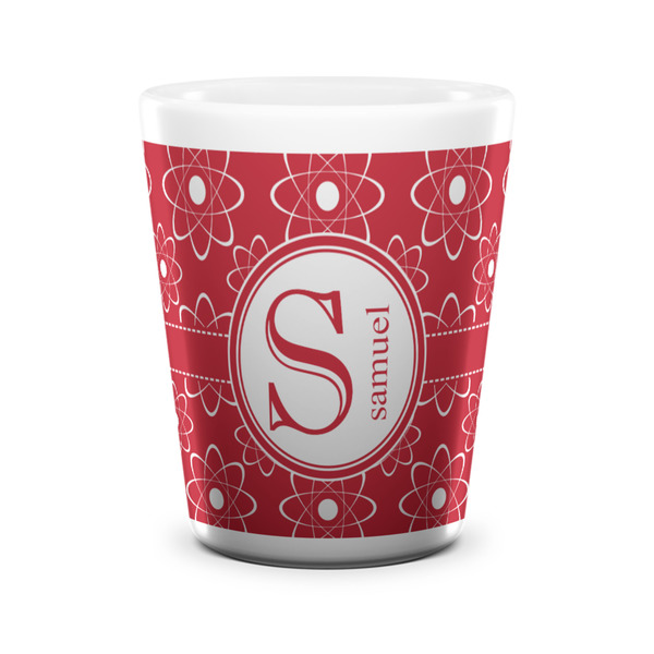 Atomic Orbit Shot Glass - White - FRONT