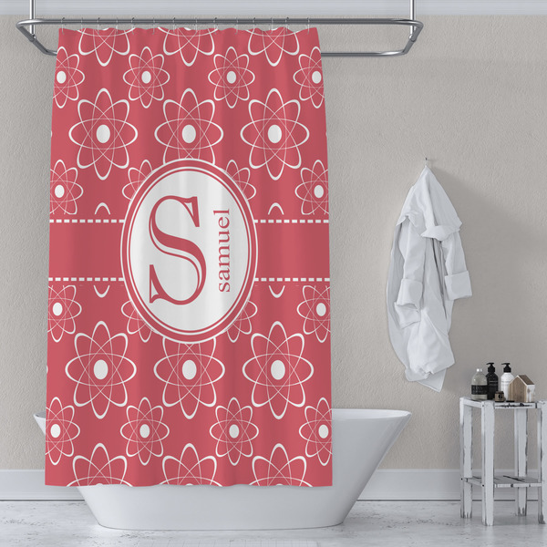 Atomic Orbit Shower Curtain Lifestyle
