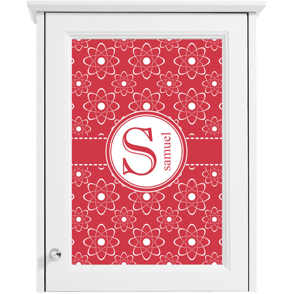 Atomic Orbit Single White Cabinet Decal