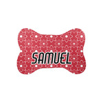Atomic Orbit Bone Shaped Dog Food Mat (Small) (Personalized)