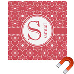 Atomic Orbit Square Car Magnet - 6" (Personalized)