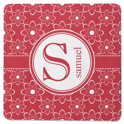 Atomic Orbit Square Rubber Backed Coaster (Personalized)