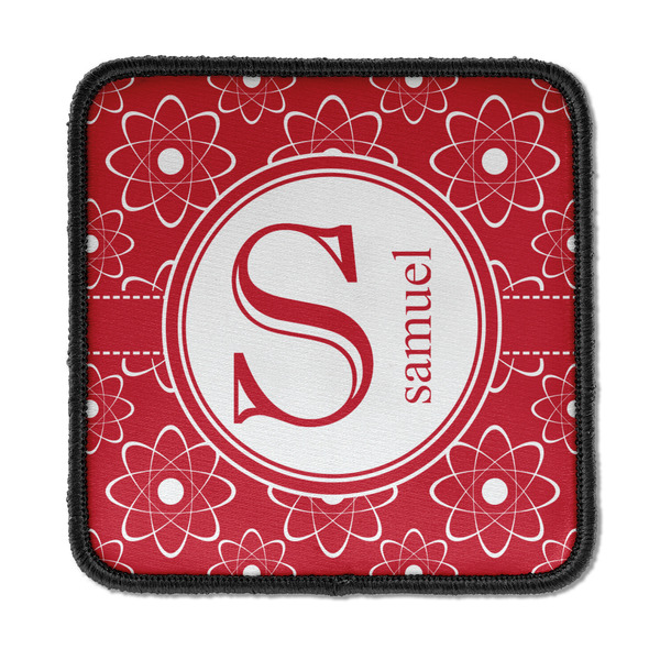 Custom Atomic Orbit Iron On Square Patch w/ Name and Initial