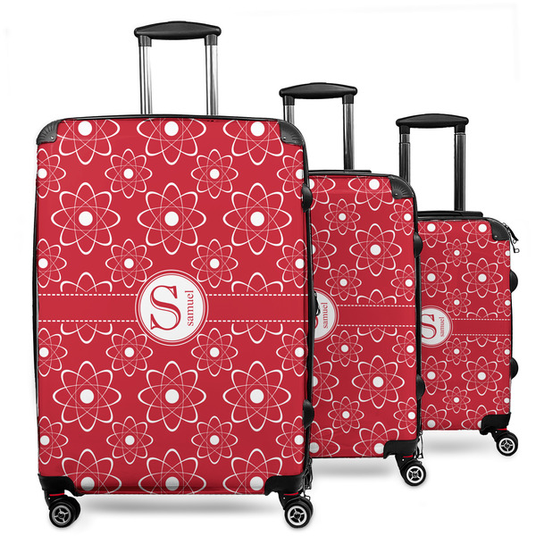 Custom Atomic Orbit 3 Piece Luggage Set - 20" Carry On, 24" Medium Checked, 28" Large Checked (Personalized)