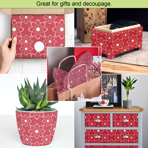 Atomic Orbit Tissue Paper - In Use Collage