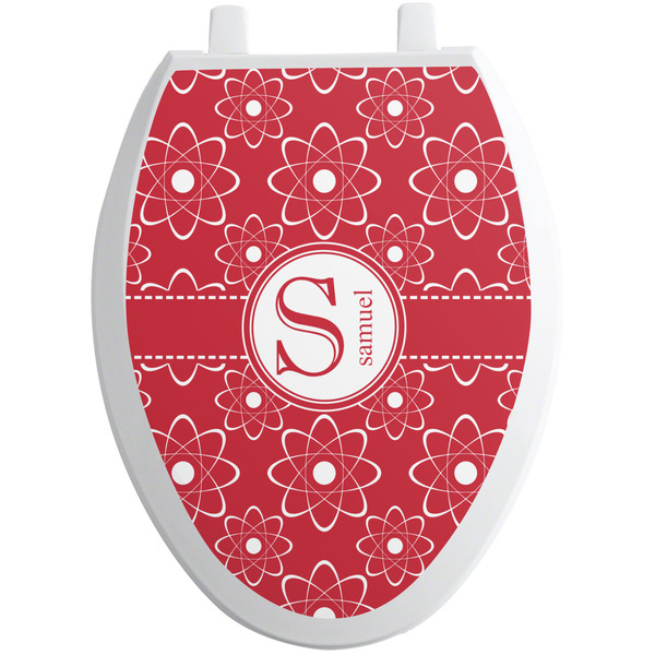 Atomic Orbit Toilet Seat Decal (Personalized)