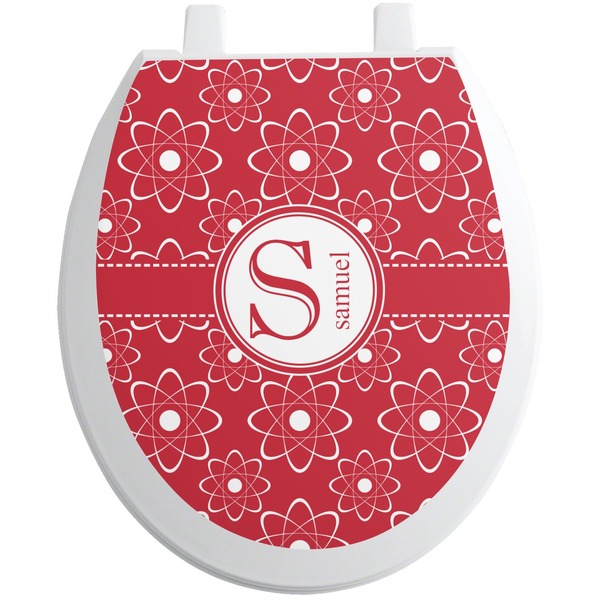 Custom Atomic Orbit Toilet Seat Decal (Personalized)