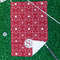 Atomic Orbit Waffle Weave Golf Towel - In Context