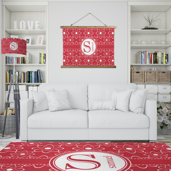 Atomic Orbit Wall Hanging Tapestry - IN CONTEXT