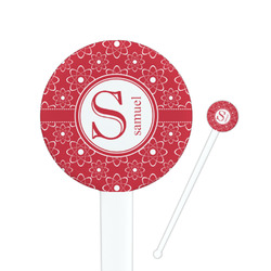 Atomic Orbit Round Plastic Stir Sticks (Personalized)