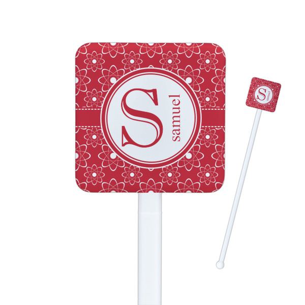 Custom Atomic Orbit Square Plastic Stir Sticks (Personalized)