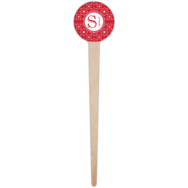 Atomic Orbit Wooden 4" Food Pick - Round - Single Pick