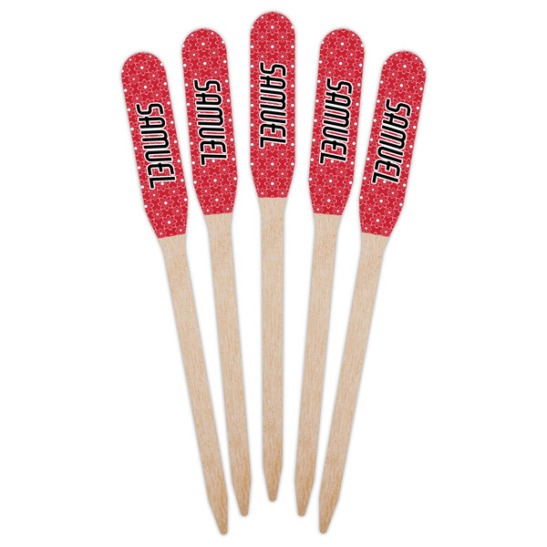 Atomic Orbit Wooden Food Pick - Paddle - Fan View