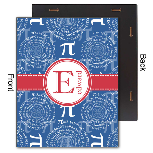 PI 11x14 Wood Print - Front & Back View