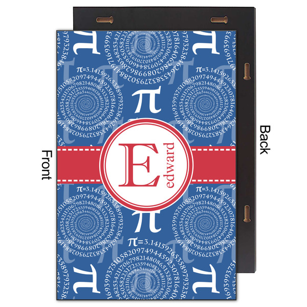 PI 20x30 Wood Print - Front & Back View