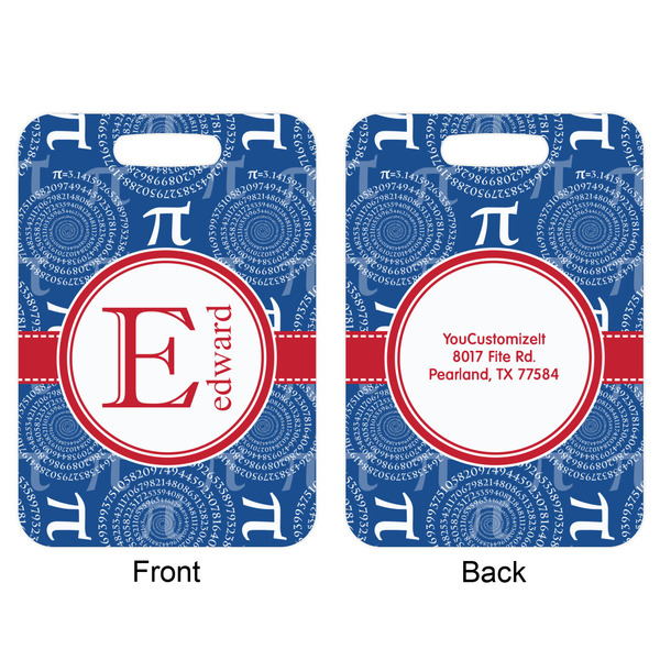 PI Aluminum Luggage Tag (Front + Back)