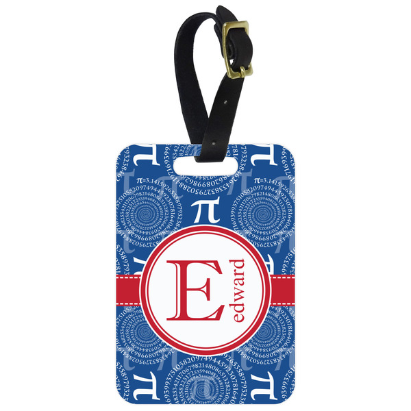 Custom PI Metal Luggage Tag w/ Name and Initial