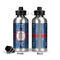 PI Aluminum Water Bottle - Front and Back