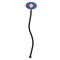 PI Black Plastic 7" Stir Stick - Oval - Single Stick