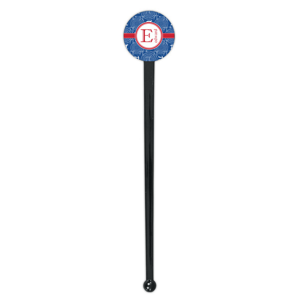 PI Black Plastic 7" Stir Stick - Round - Single Stick