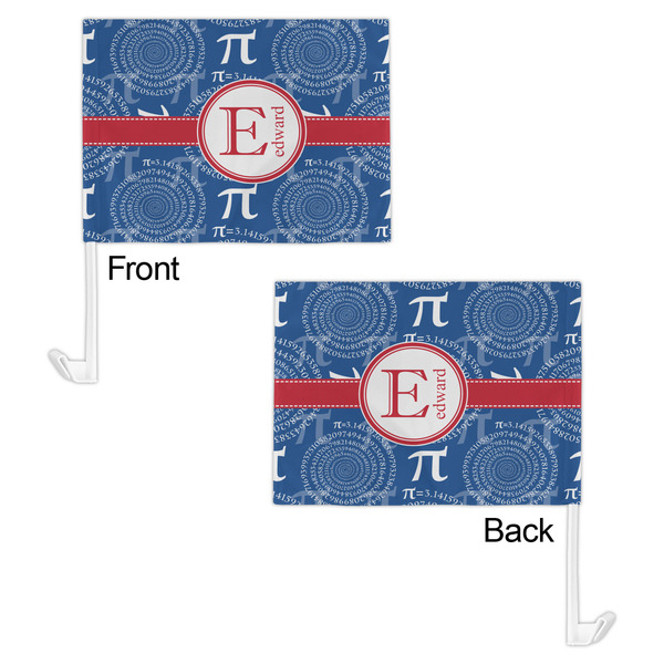 PI Car Flag - 11" x 8" - Front & Back View