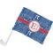 PI Car Flag - Small w/ Name and Initial