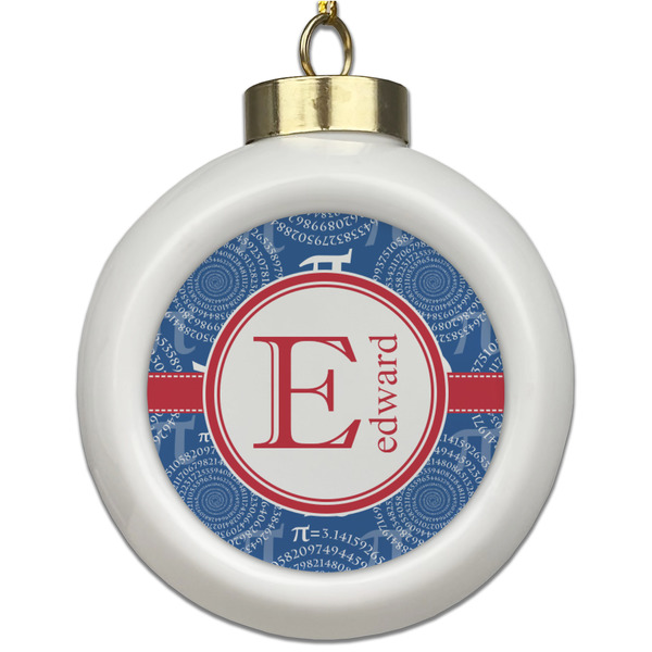 Custom PI Ceramic Ball Ornament (Personalized)
