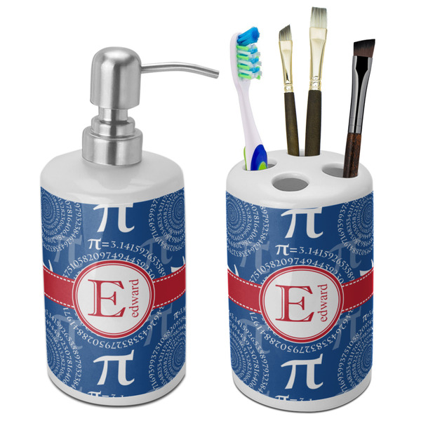 Custom PI Ceramic Bathroom Accessories Set (Personalized)